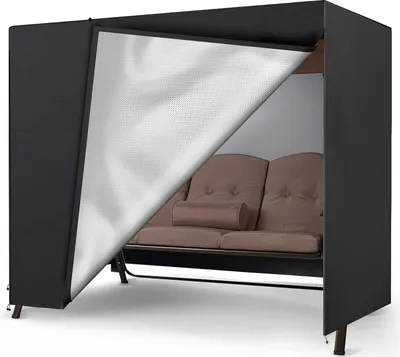 Produktbild von Famanu Schutzhülle für Schwingbank - Winterfest - 3-Sitzer - 600D Oxford - 220x140x170 cm