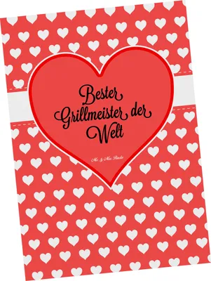 Produktbild von Mr. & Mrs. Panda Ansichtskarte Grillmeister - Geschenk, Grillen, Kunstkarten, Postkarte, Ansichtskarten, Fotokarte, Koch, Grill, Postkarten, am, Grußkarte, Steak