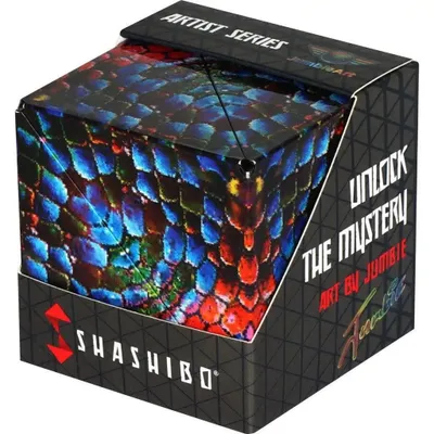 Produktbild von Shashibo Cube - Geometrischer Magnetwürfel - magnetisches 3D-Lernpuzzle - geometrisches Spielzeug für Kinder und Erwachsene "CHAMELEON