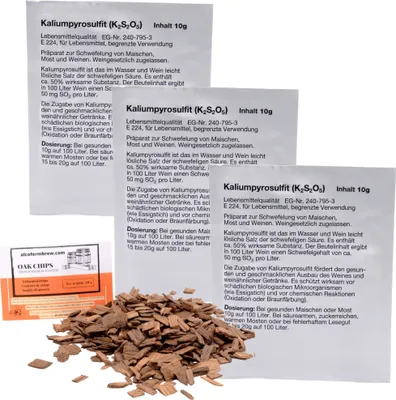 Produktbild von 3 x VINA Kaliumpyrosulfit 10g - Gärstopp, Weinstabilisator