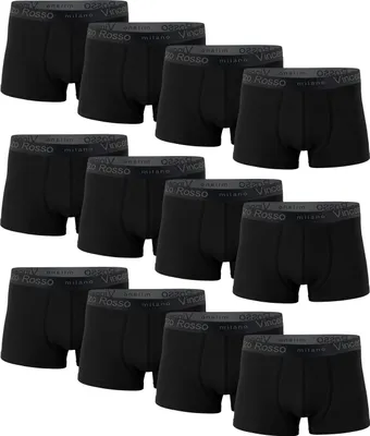 Produktbild von Vincenzo Rosso 12er Pack Boxershorts - Hipster XXL schwarz