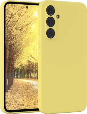 Produktbild von EAZY CASE - TPU Hülle für Samsung Galaxy A55, TPU Case stoßfeste Handyhülle, weiches Cover mit Kameraschutz, Silikonhülle in Gelb