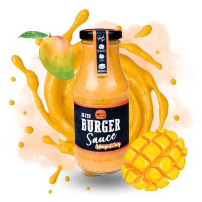 Produktbild von Burger Sauce Mango & Curry, 250 ml