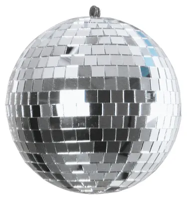 Spiegelkugel 15cm silber- Diskokugel (Discokugel) zur Dekoration - Echtglas - mirrorball silver chrome
