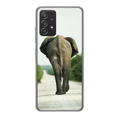 Produktbild von MuchoWow® Handyhülle Schutzhülle Hülle für Samsung Galaxy A33 5G Elefant - Kröte - Tiere - Natur Silikon Softcase Handy Hülle - Kartenhalter