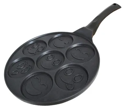 Pfannkuchenpfanne 26 cm, Antihaft, Induktion, Smiley-Motiv