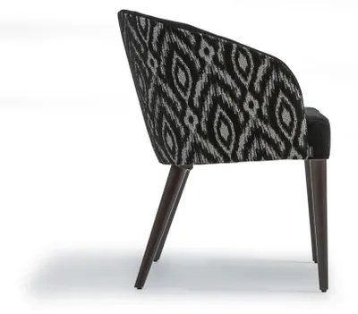 Produktbild von Stuhl mit Armlehnen Designer Luxus Esszimmer Polstersitz Holz Möbel