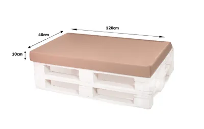 Obrázok produktu pre Vankúšik na paletu 120x40cm| podsedák| europalety| detský vankúšik na podlahu| paletový vankúš vonkajší béžový| Detské podlahové vankúše