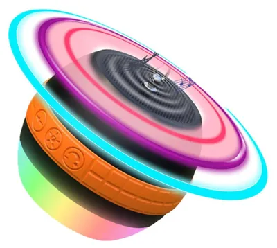 Immagine prodotto di Lampada da campeggio multifunzionale - Lampada da tenda/torcia a LED - Altoparlante Bluetooth - RGB - 300 lm - 5 W - Impermeabile - 50–100 m