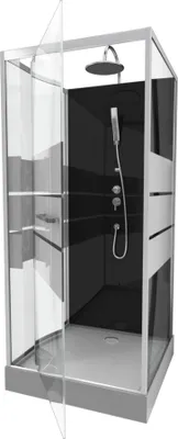 Image de Cabine de douche 90 carrée 90x90x225cm - SCRATCHY 90