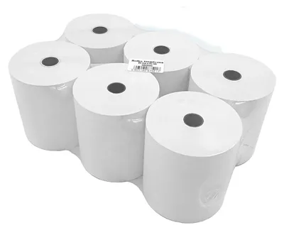 Produktbild von 6 Thermorollen 80mm x 80m für Registrierkassen und Fiskaldrucker