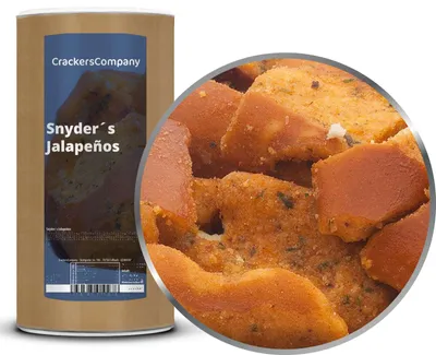 Produktbild von CrackersCompany Jalapeño-Brezel (Jalapeños Pretzel), Membrandose 450 g