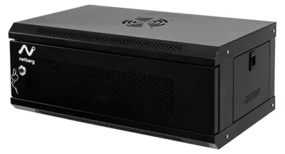 Zdjęcie produktu dla Szafa szafka Rack NETBERG 19" 4U 240x600mm wisząca drzwi perforowane czarna
