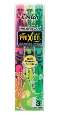 Immagine prodotto di Pilot 4136S3F Evidenziatore Frixion light SW-FL-S3 verde/giallo/rosa astuccio con 3 pezzi