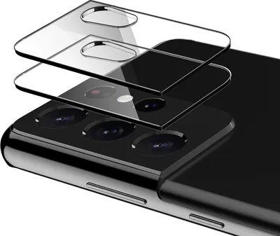 Produktbild von Kameraschutz für Samsung Galaxy S21 ULTRA [2 Stück] Kamera Schutzfolie Durchsichtiges gehärtetes Glas Folie Rückseite Linse Kratzschutzfolie Linsenschutz Phonillico®
