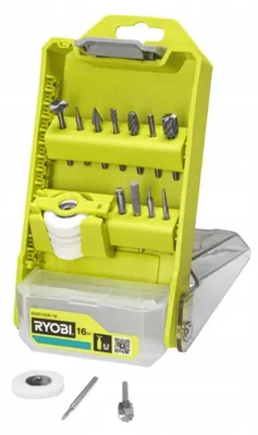 Image de RYOBI - Kit de 16 pièces pour la sculpture et la gravure - RAR100K-16