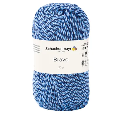 Image de Schachenmayr Bravo, 50g de fils à tricoter à la main Ocean Mouline