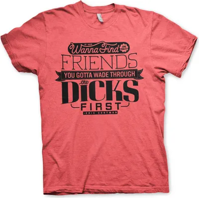Produktbild von South Park - Wade Through The Dicks T-Shirt - Small - Heather-Red