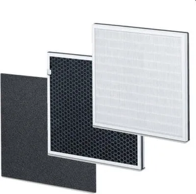 Zdjęcie produktu dla Filtr, zestaw wymienny Beurer LR 300/310 - Filtr wstępny; Filtr Combi (HEPA 13 + węgiel aktywny); Kompatybilny z oczyszczaczem powietrza Beurer LR 300 i LR 310
