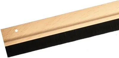 Produktbild von 1m Braun Türbodendichtung Bürstendichtung Dichtungsbürste Türbürste Türdichtung  Ohne Klebeband Hellbraun