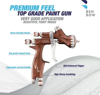 Produktbild von BenBow Lackierpistole PK80, Düse:1.5 mm, Type:Pistole