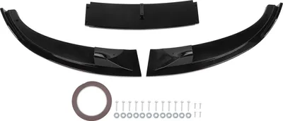 Obrázek produktu pro 3ks přední nárazník lip spoiler vysoce pevný sportovní podbradní difuzor pro E60 E61 M5 2005-2010 lesklá černá