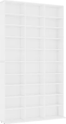 Zdjęcie produktu dla vidaXL Szafka na CD biała 102x16x177,5 cm materiał drewnopochodny