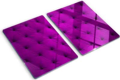 Produktbild von Tulup Glas Herdabdeckplatte - 2x40x52 cm - Glaskeramikkochfeld-Abdeckung Spritzschutz Glasabdeckplatte Kochplattenabdeckung und Schneidebrett - Zweiteilig - Kunst: modern & klassisch - Samtwand - Rosa