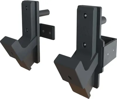 Produktbild von ATLETICA R8 J-Hooks | Type 2 | Paarweise | Austauschbare Protektoren | Tiefe Mulde | Bis 450 kg belastbar | Einfach höhenverstellbar
