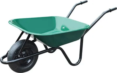 Image de Brouette roue gonflée en acier A4140GF3801, ALTRAD, 100 L vert