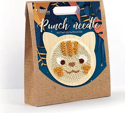 Image de Kit Punch Needle Chat ã¸ 150mm - Graine Creative