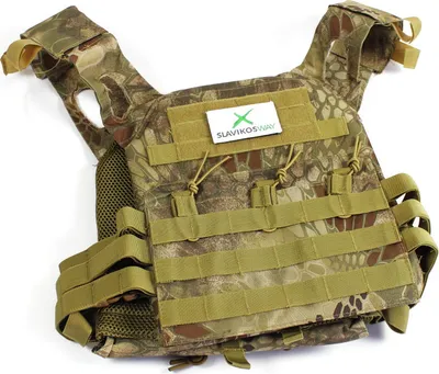 Obrázok produktu pre Záťažová vesta SLAVIKOSWAY TARN CAMO vrátane atrapy paintballovej tréningovej kalisteniky