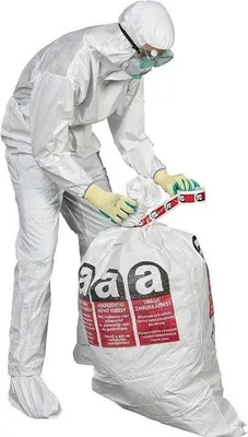 Zdjęcie produktu dla 10x worek z azbestu z 2 wkładkami | 80x120 | 25 kg | 80 l