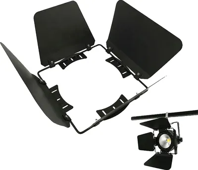 Obrázek produktu pro LED jevištní osvětlení, výkon 200 W, ovládací kanály DMX, 2 dveře do stodoly, zástrčka EU