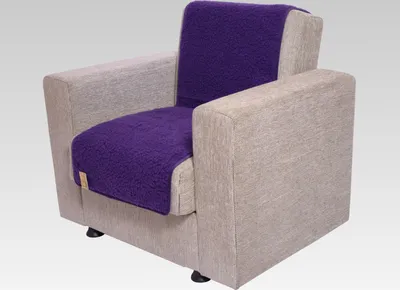 Produktbild von Sesselschoner Wolle lila 150 cm x 50 cm