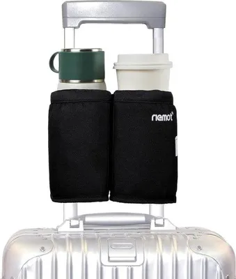 Image de Porte-gobelet de voyage, pliable, pratique, avec poche supplémentaire, réglable