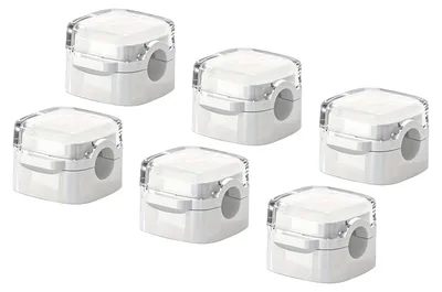 Produktbild von 3/6 Stück Magnetische Kabelhalter, selbstklebend, für Zuhause, Büro, Nachttisch, Schreibtisch, Kabelmanagement, Clip, Halterung für Handy-Ladekabel
