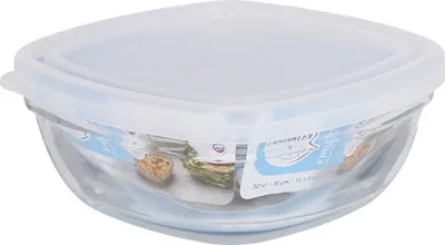 Image de Lunchbox Freshbox Transparent à carreaux avec couvercle (11 x 11 x 4,5 cm) (11 cm) (11 cm)