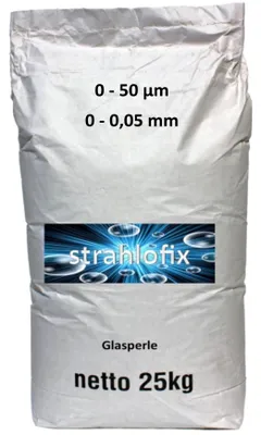 Produktbild von 25 kg Glasperlen Strahlmittel 0-50 µm 0-0,05mm