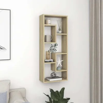 Immagine prodotto di The Living Store - Mensola da parete in rovere Sonoma 36x16x90 cm, materiale derivato dal legno