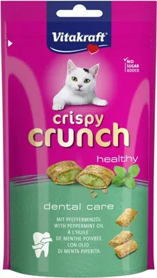 Image de VITAKRAFT Crispy Crunch Dental - Friandises pour chat - 60 g