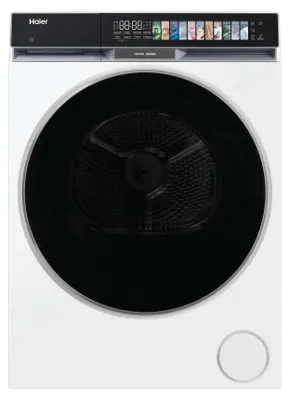 Produktbild von Haier HD90-A687U1, Freistehend, Frontlader, Wärmepumpe, Weiß, Touchsteuerung, Rechts