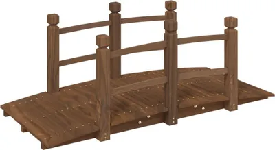Obrázek produktu pro vidaXL Zahradní most se zábradlím 150x67x56 cm Smrkový masiv