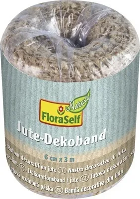 Produktbild von Jute-Dekoband Floraself 6 cm x 3m natur