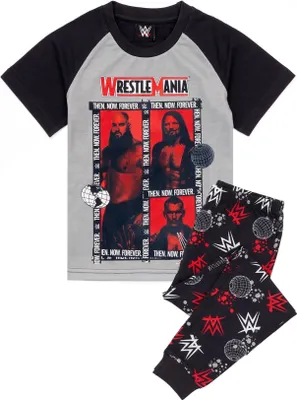 Produktbild von WWE - Chlapecké pyžamo s dlouhými kalhotami NS6378 (152) (šedá/černá)