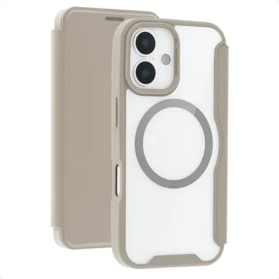 Produktbild von imoshion Transparentes Bookcase mit MagSafe für das Apple iPhone 16 – Beige