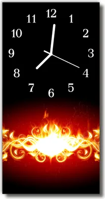 Produktbild von Tulup Glasuhr Wanduhr Küchenuhr Echt-Glas 30x60 Abstrakt Mehrfarbig