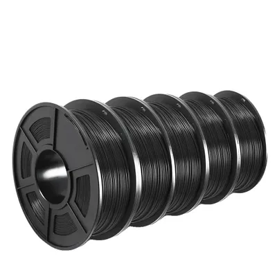 Produktbild von SUNLU PETG 3D-Filament, Durchmesser 1,75 mm, Drucktemperatur 230-250℃ , PETG Schwarz 5