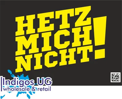 Produktbild von Aufkleber / Autoaufkleber - JDM / Die cut / Auto / OEM - Hetz mich nicht! - 210x160mm gelb - Heckscheibe / Heckscheibenaufkleber