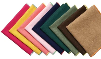 Image de Mouchoirs en coton pour hommes, de couleurs variées